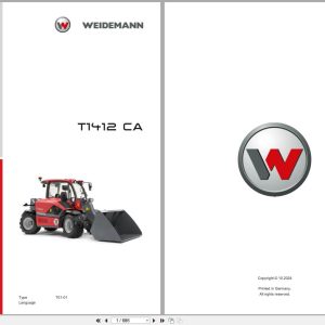 Weidemann Wheel Loader 412 CA T01 01 Spare Parts Catalog 10.2024 (1)