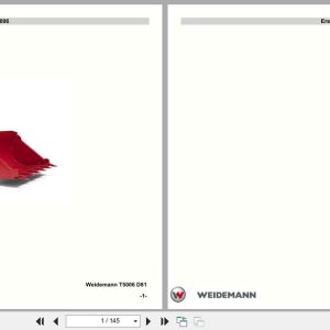 Weidemann Wheel Loader 5006 Spare Parts List 5056500605 EN DE FR ES (1)