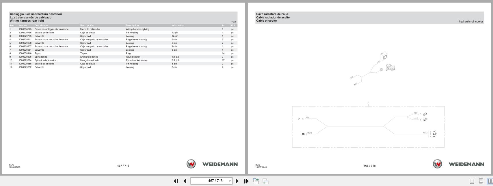 Weidemann Wheel Loader 5080 RL70 Spare Parts Catalog 1000326088 03.2023 IT ES EN (3)