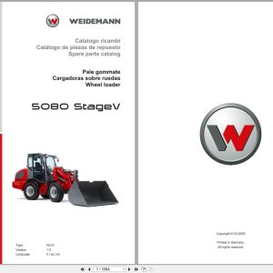 Weidemann Wheel Loader 5080 Stage V RL70 Spare Parts Catalog 03.2025 IT ES EN (1)