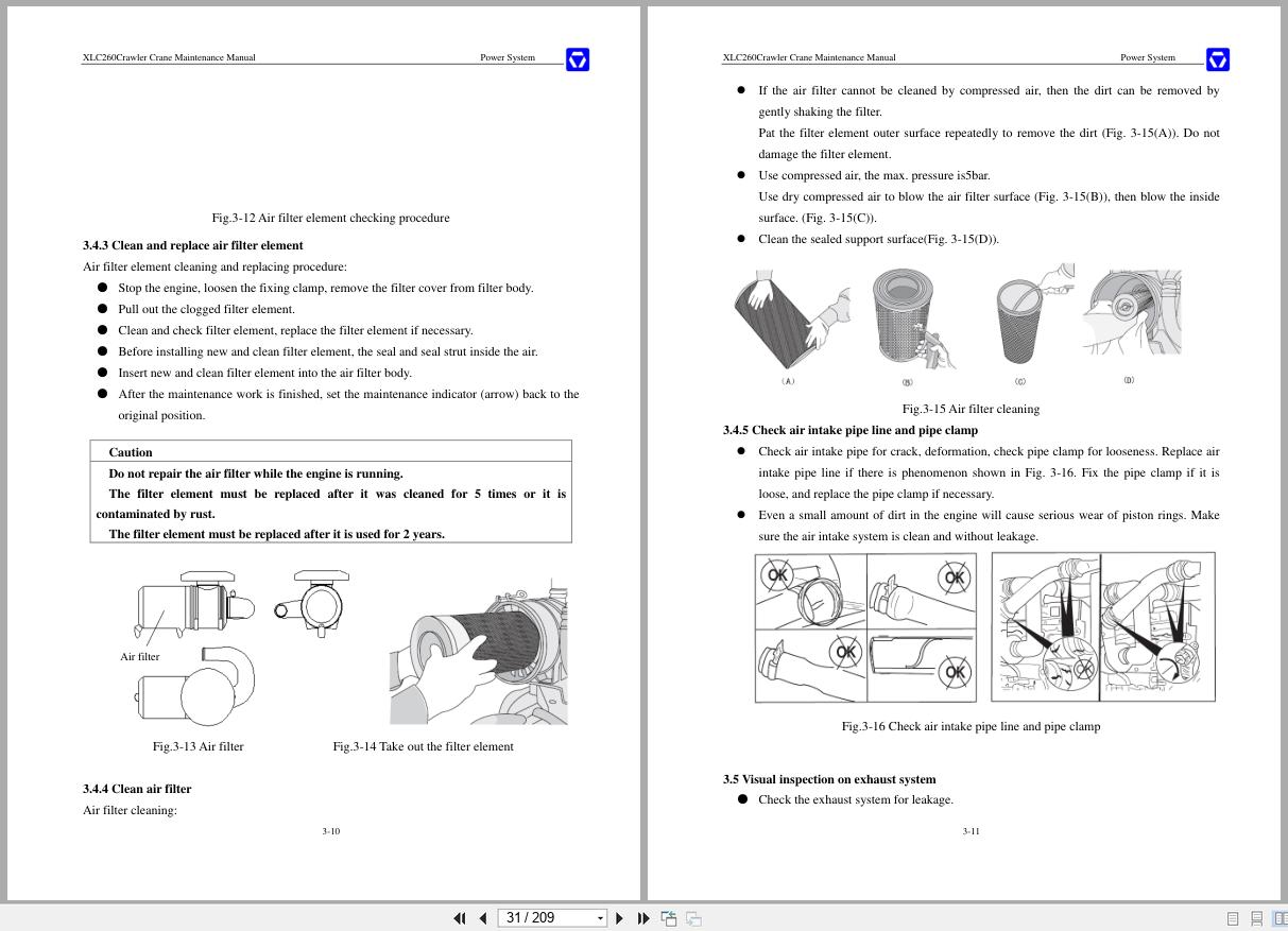 XCMG Crawler Crane XLC260 Maintenance Manual EN (2)