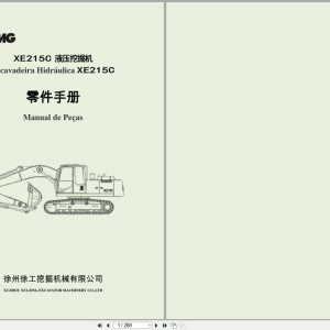 XCMG Excavator XE215C Parts Manual 2011 ES ZH (1)