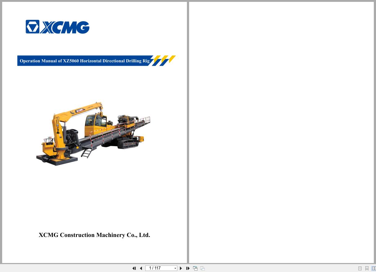 XCMG Horizontal Directional Drilling Rig XZ5060 Operation Manual EN (1)