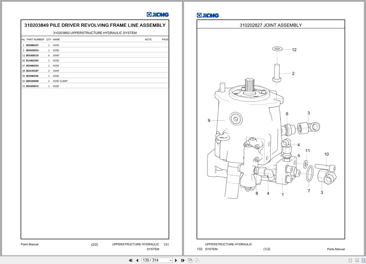 XCMG Hydraulic Excavator XE27U Parts Manual EN (2)