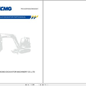 XCMG Hydraulic Excavator XE35U Parts Manual EN (1)