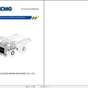 XCMG Mining Dump Truck XDR100 Parts Catalogue 2022 EN (1)