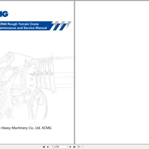 XCMG Rough Terrain Crane XCR40 Maintenance and Service Manual 2021 EN (1)