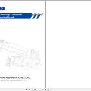 XCMG Rough Terrain Crane XCR90 Operation Manual 2022 EN (1)