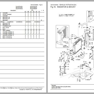 Yanmar Crawler Backhoe V1070 Series Parts Catalog 0CK10 M33003EN 2017 (2)
