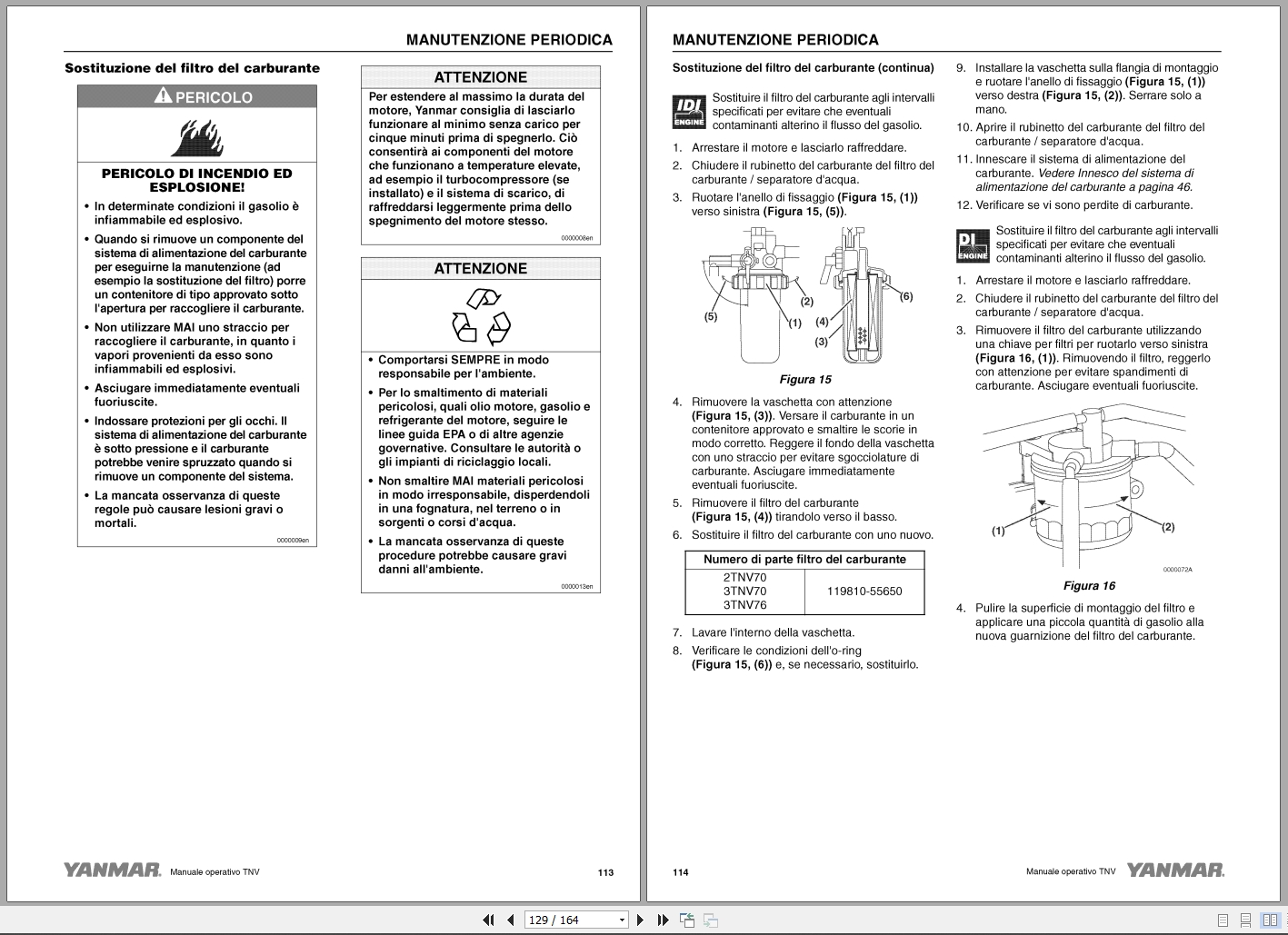Yanmar Engine 2TNV70 To 4TNV106T Operations Instructions Manual 0ATNV I00100 2005 IT (3)