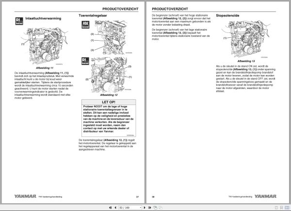 Yanmar Engine 2Tnv70 To 4Tnv106T Operations Instructions Manual 0Atnv L00100 2005 Nl (2)