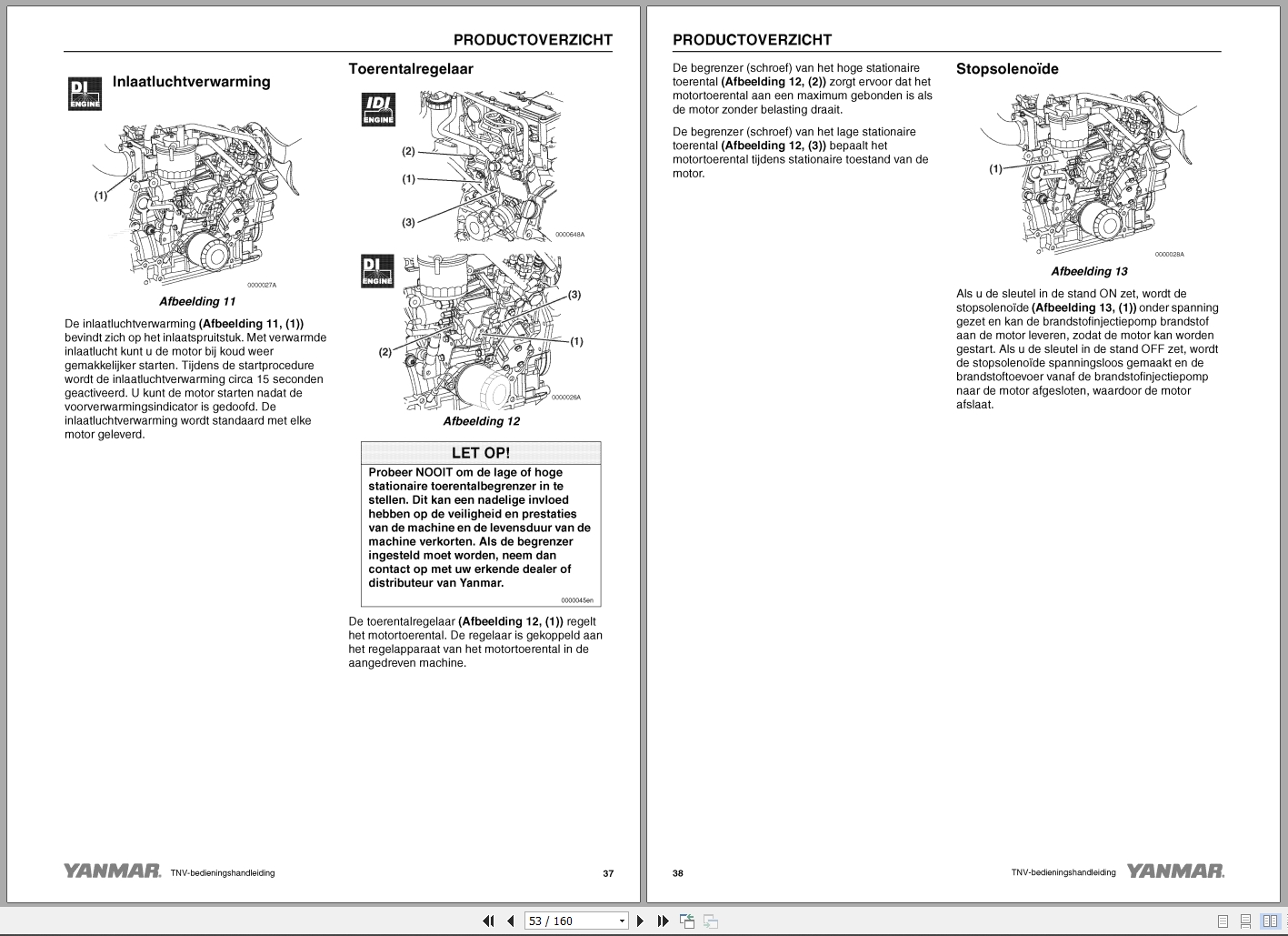 Yanmar Engine 2TNV70 To 4TNV106T Operations Instructions Manual 0ATNV L00100 2005 NL (2)