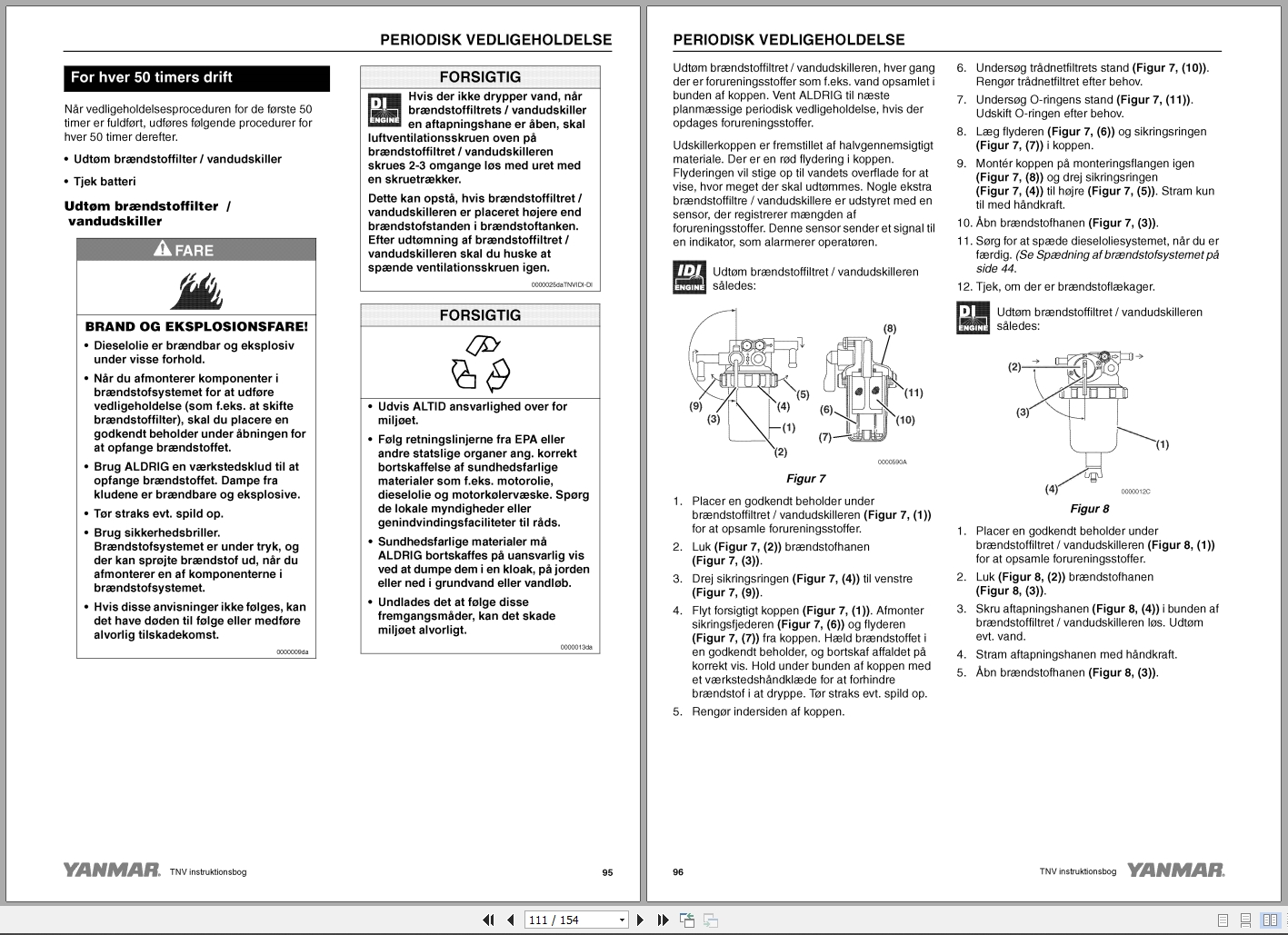 Yanmar Engine 2TNV70 To 4TNV106T Operations Instructions Manual 0ATNV V00100 2005 DK (3)