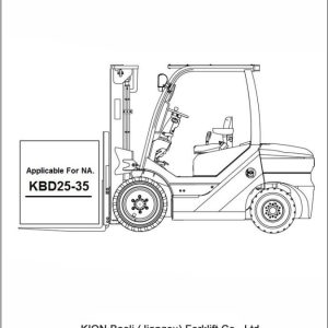 Baoli Forklift KBD25 KBD30 KBD35 Operation Manual 1