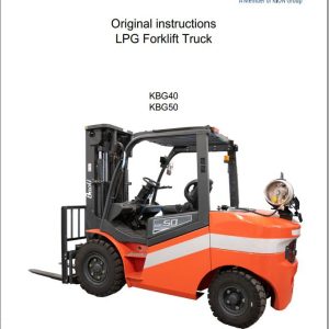 Baoli Forklift KBG40 KBG50 Operation Manual 60118011701 1