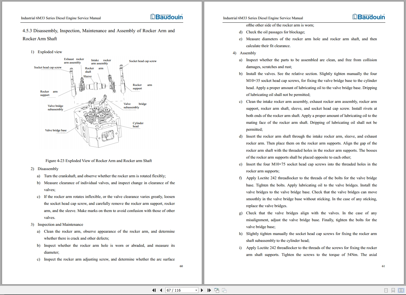Baudouin Diesel Engine 6M33 Maintenance Manual 2016 3