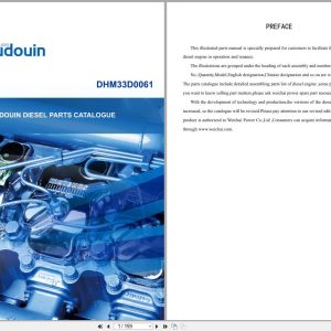 Baudouin Engine 12M33 Series 12M33G14005E2 Part Catalog DHM33D0061 (1)