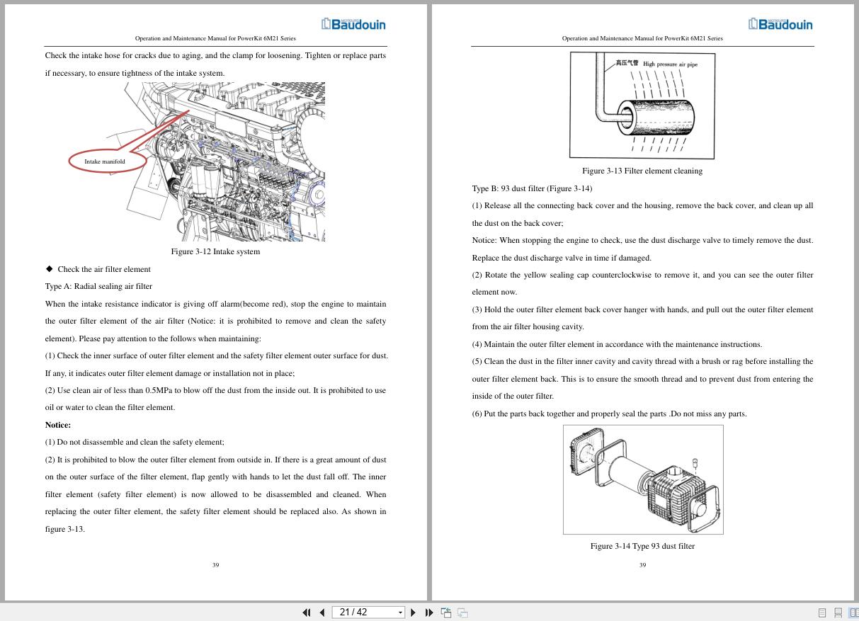 Baudouin Engine PowerKit 6M21 Series Operation and Maintenance Manual 2017 (2)