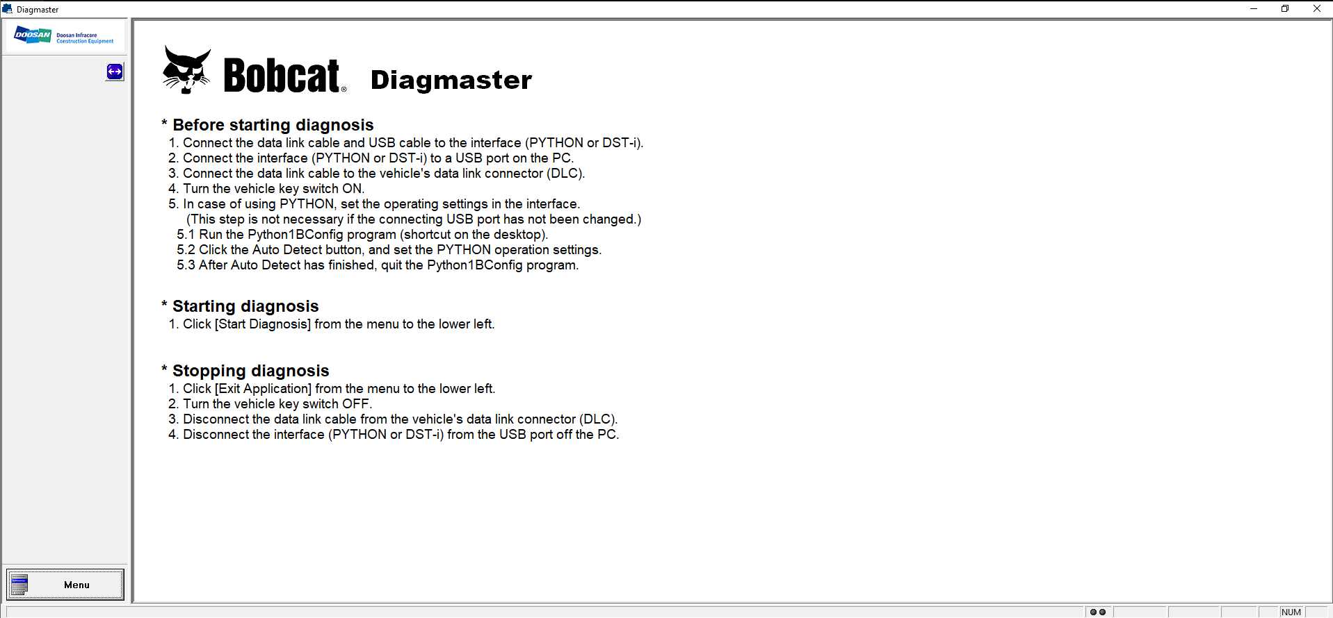 Bobcat Diagmaster Ver 4.3.1 Diagnostic Program 1