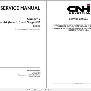 CNH Engine F2CFE613AA to F2CFE614EA Cursor 9 Service Manual 48076828 2016 (1)