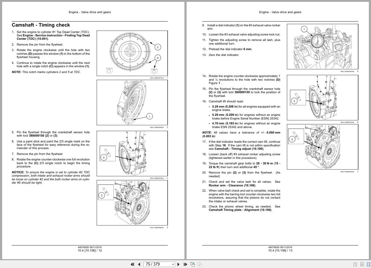 CNH Engine F2CFE613AA to F2CFE614EA Cursor 9 Service Manual 48076828 2016 (2)