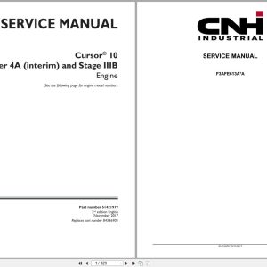 CNH Engine F3AFE613AA Cursor 10 Service Manual 51421979 2017 (1)
