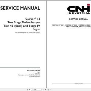 CNH Engine F3DFE613FB001 to F3DFE613JB002 Cursor 13 Service Manual 47869999 2015 (1)