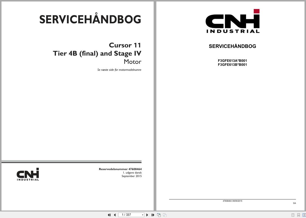 CNH Engine F3GFE613AB001 F3GFE613BB001 Service Manual 47608464 2015 DK (1)