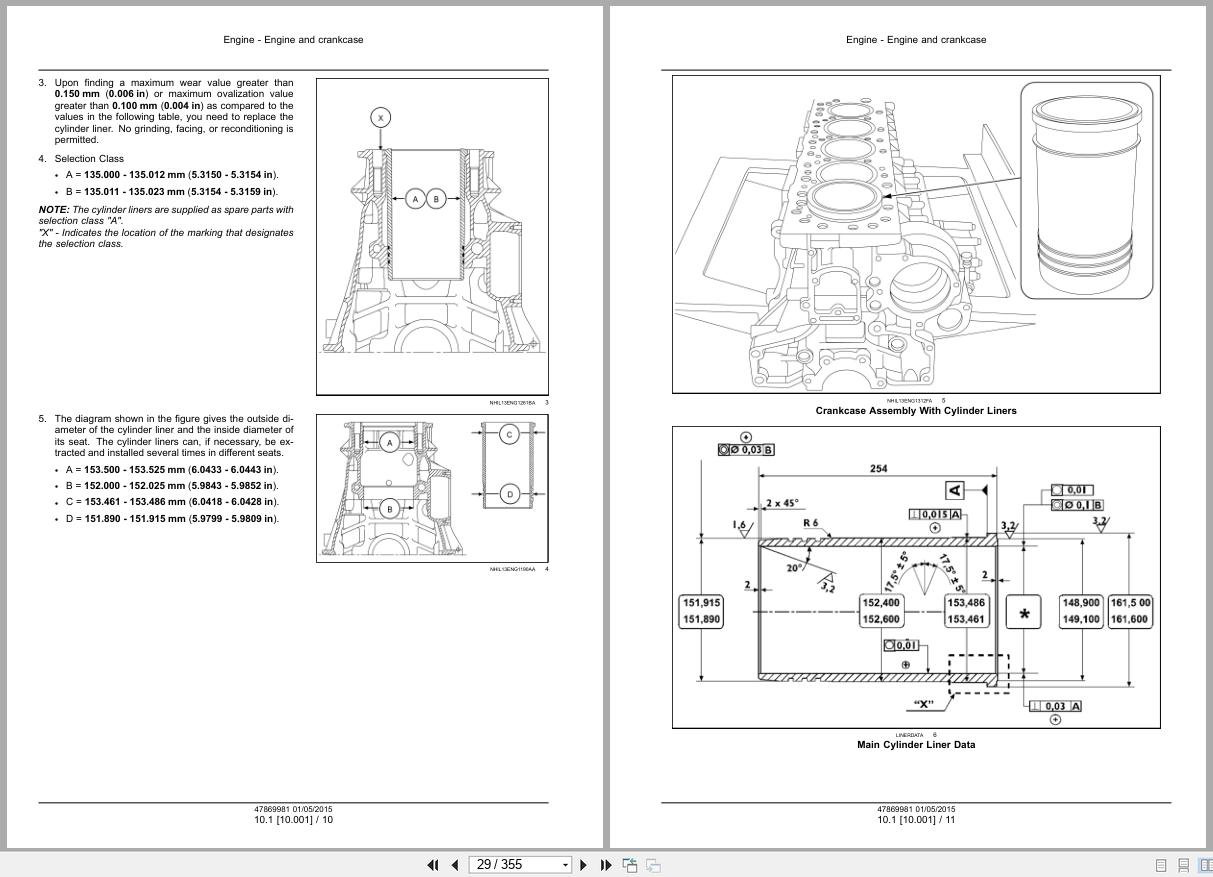 CNH Engine F3HFE613AB003 to F3HFE613GB002 Cursor 13 Service Manual 47869981 2015 (2)
