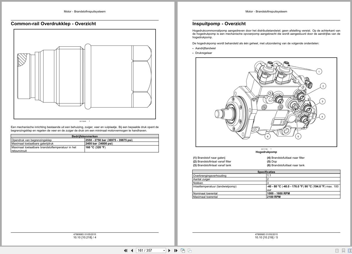 CNH Engine F3HFE613AB003 to F3HFE613GB002 Service Manual 47869983 2015 NL (2)