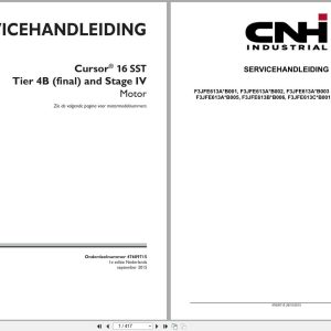 CNH Engine F3JFE613AB001 to F3JFE613CB002 Service Manual 47609715 2015 NL (1)