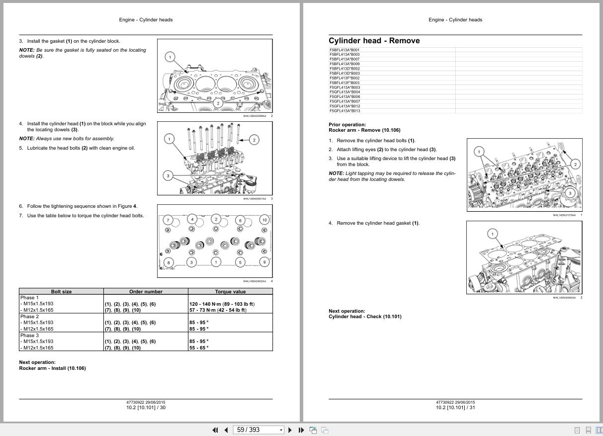 CNH Engine F5 F5BFL413AB001 to F5HFL463DF006 Service Manual 47730922 2015 (2)