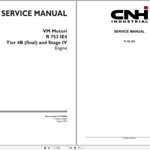 CNH Engine VM Motori R753IE4 Service Manual 47730965 2015 (1)