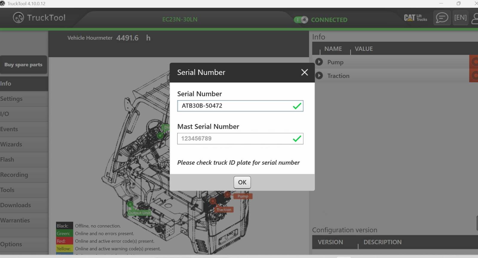 Cat Forklift EC25N How To Fix Error Trucktool 1