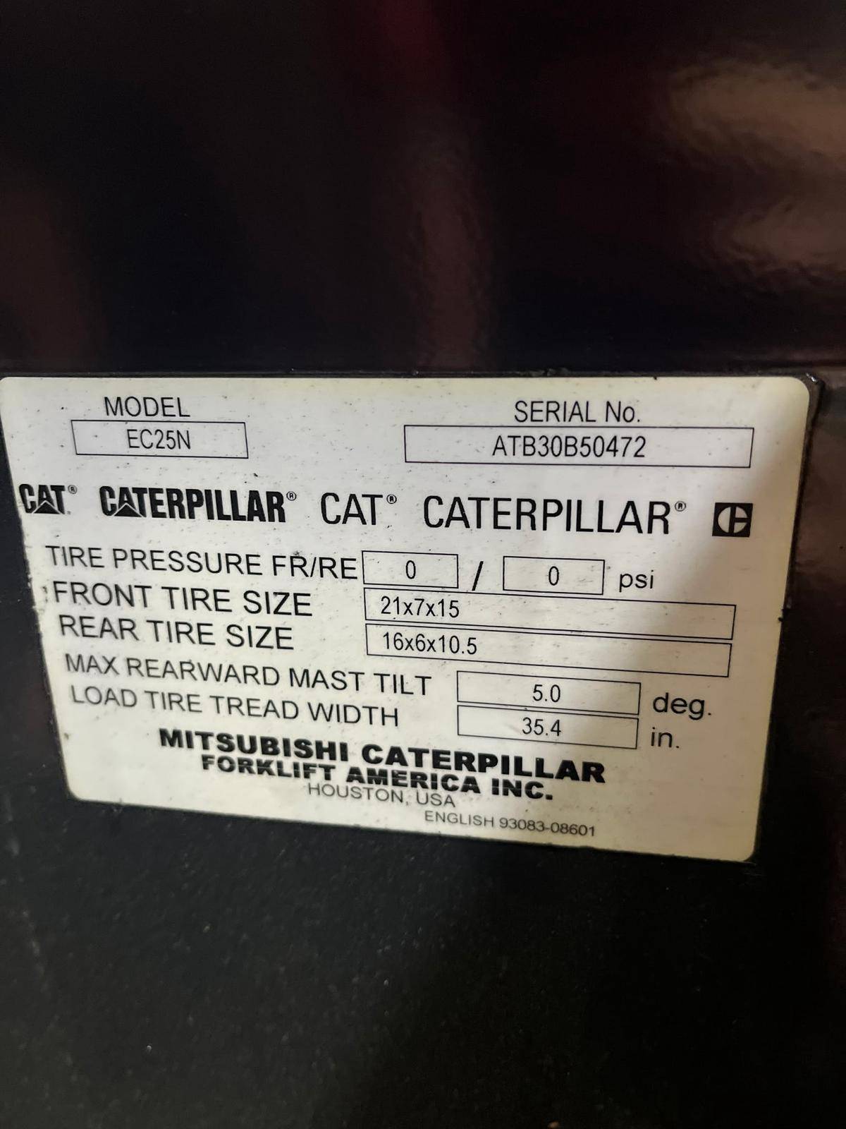 Cat Forklift EC25N How To Fix Error Trucktool 2