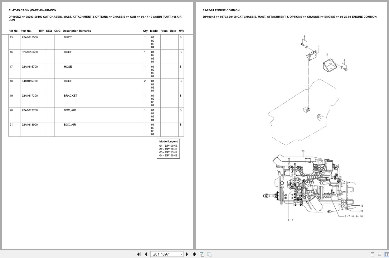 Caterpillar Forklift DP100NZ Europe Parts Catalog (2)