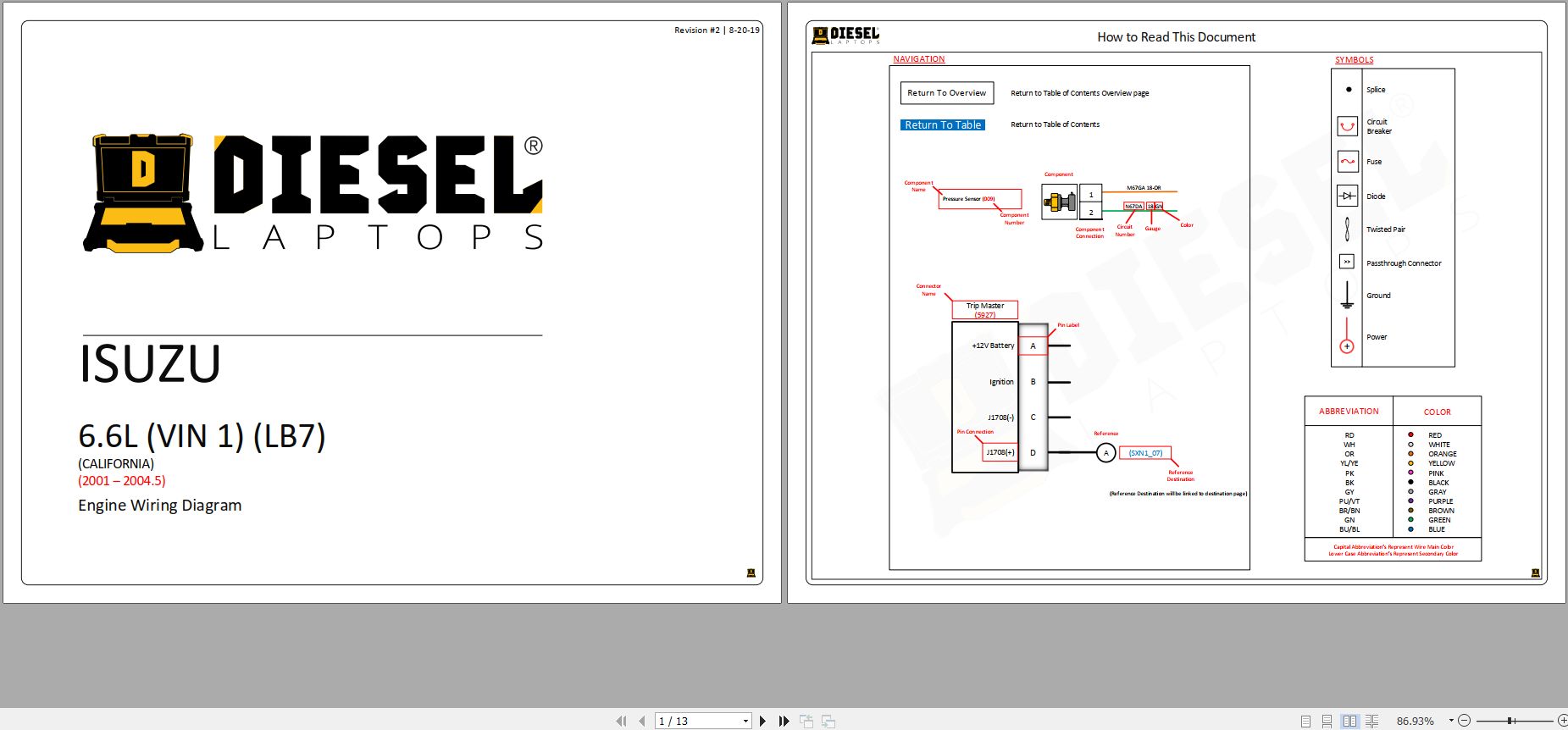 Chevrolet Truck 2500 HD 6.6L 2004 2014 Engine Wiring Diagram 1