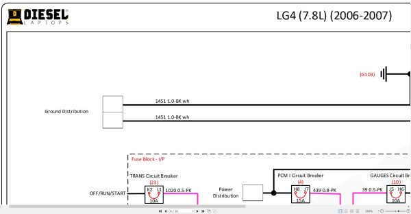 Chevrolet Truck T Series 6Hk1 7.8L 2002 2009 Engine Wiring Diagram 4