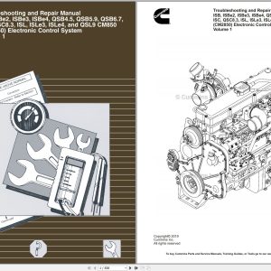 Cummins Diesel Engine ISB to QSL9 CM850 CM2850 Vol1 Troubleshooting Repair Manual 4021416 2019 (1)