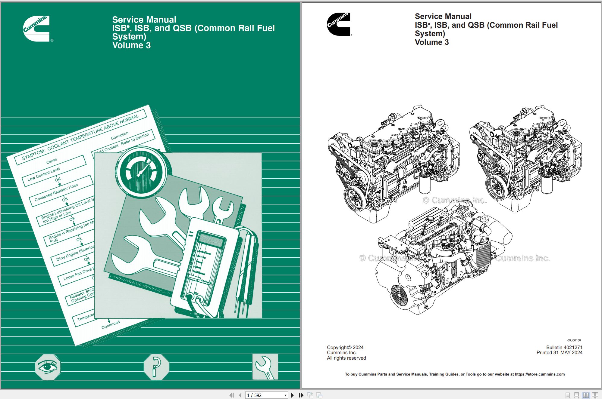 Cummins Diesel Engine ISBe ISB QSB Vol3 Service Manual 4021271 2024 (1)
