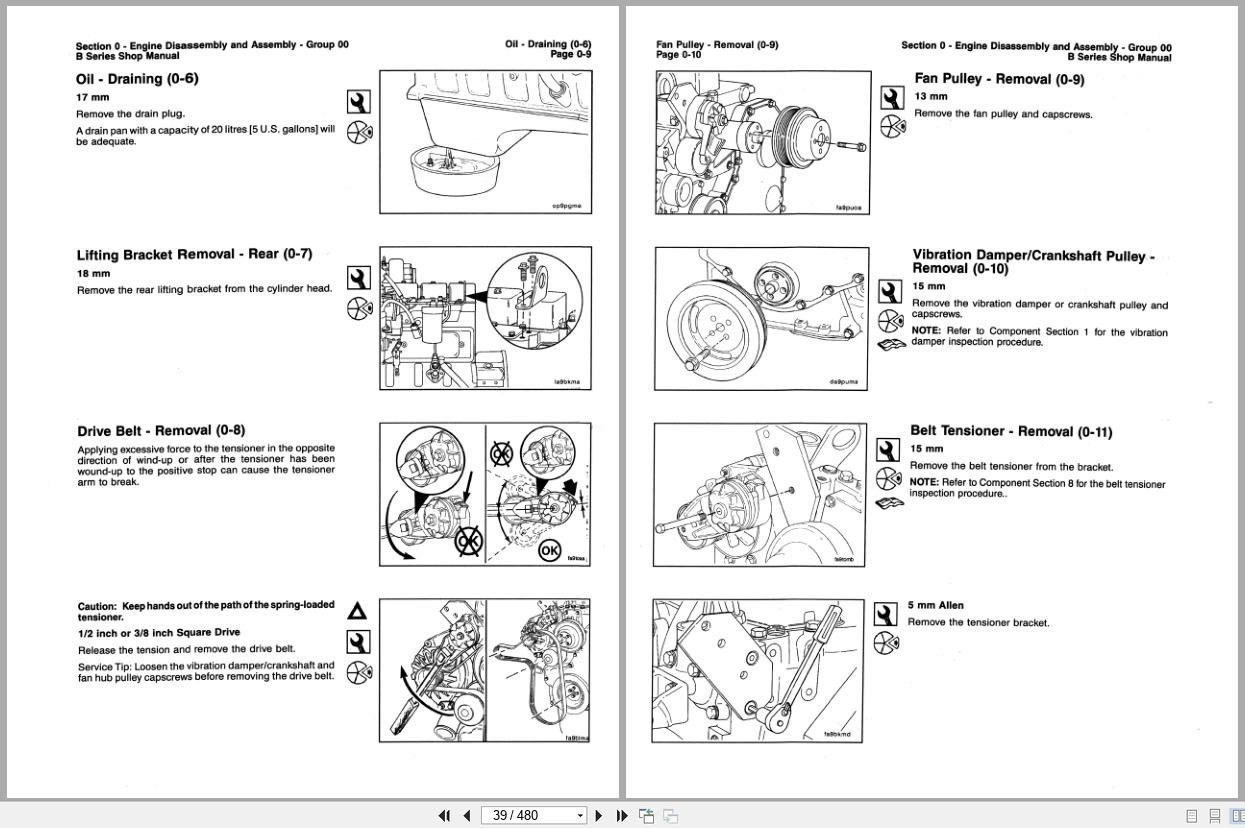 Cummins Engine B Series 4BT3.9 6BT5.9 Shop Manual 75128390 1991 1994 (2)