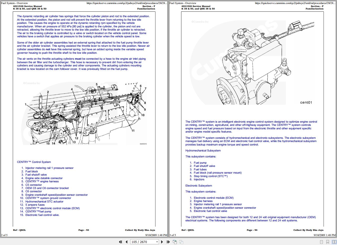 Cummins Engine K38 K50 QSK38 QSK50 Service Manual 4021528 2