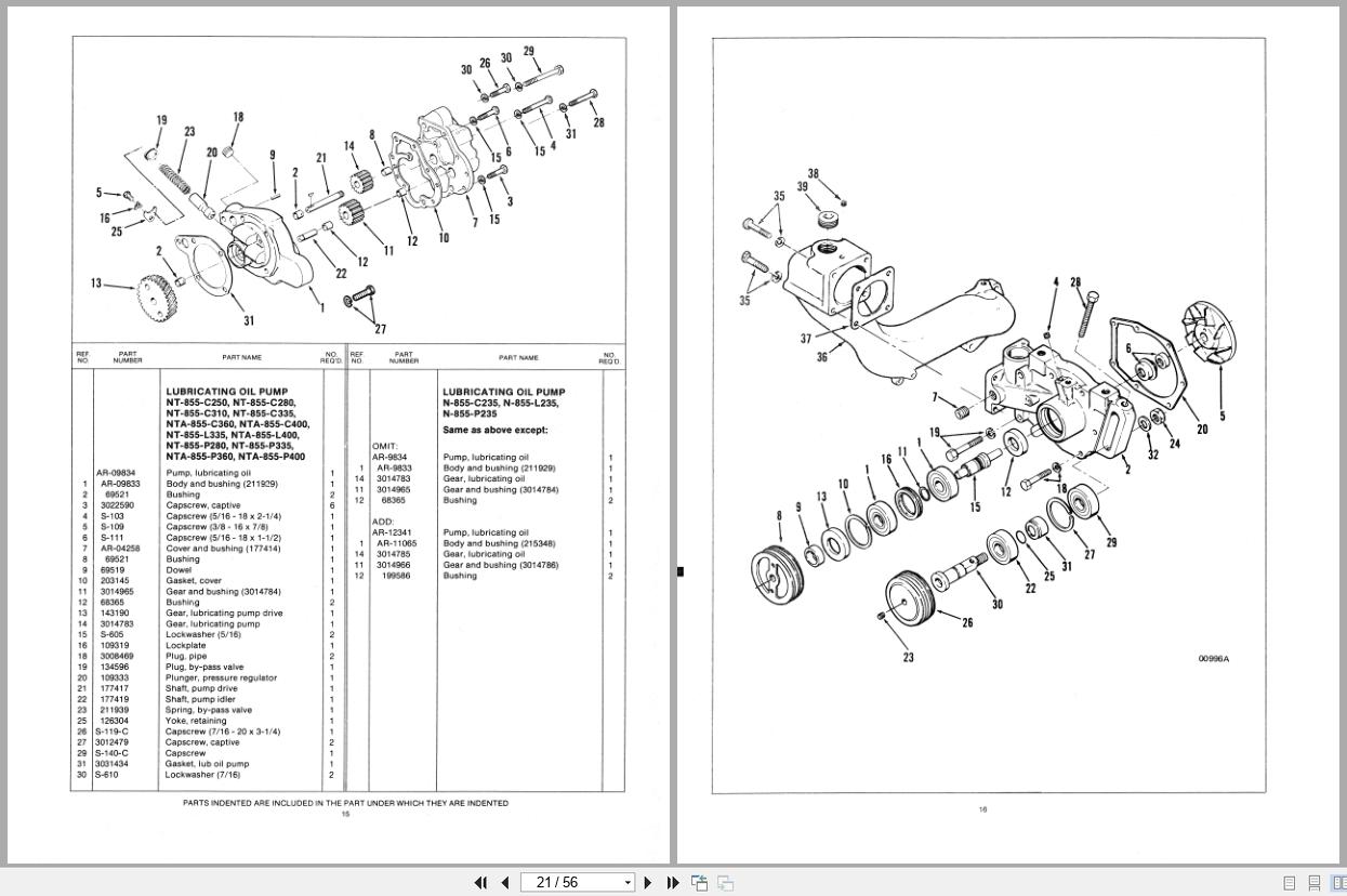 Cummins Engine NT855 Series Parts Catalog 73144661 (2)