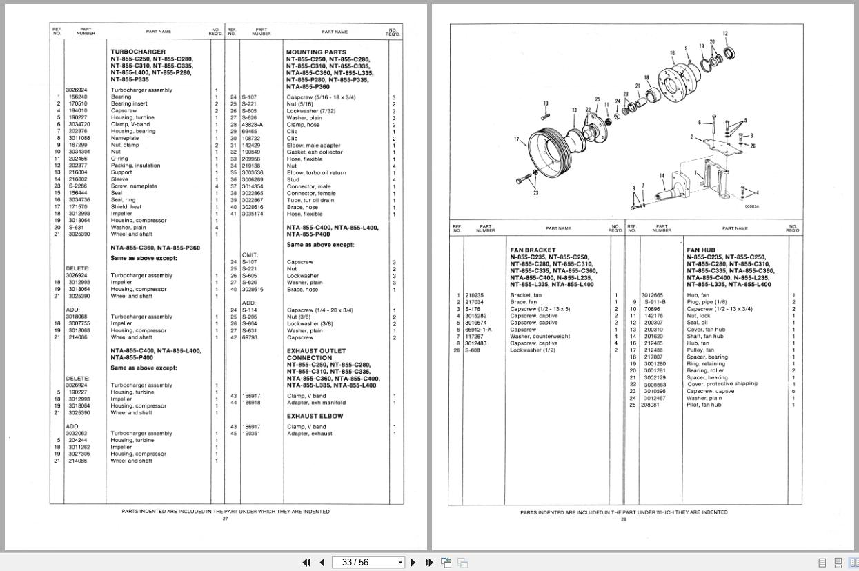 Cummins Engine NT855 Series Parts Catalog 73144661 (3)