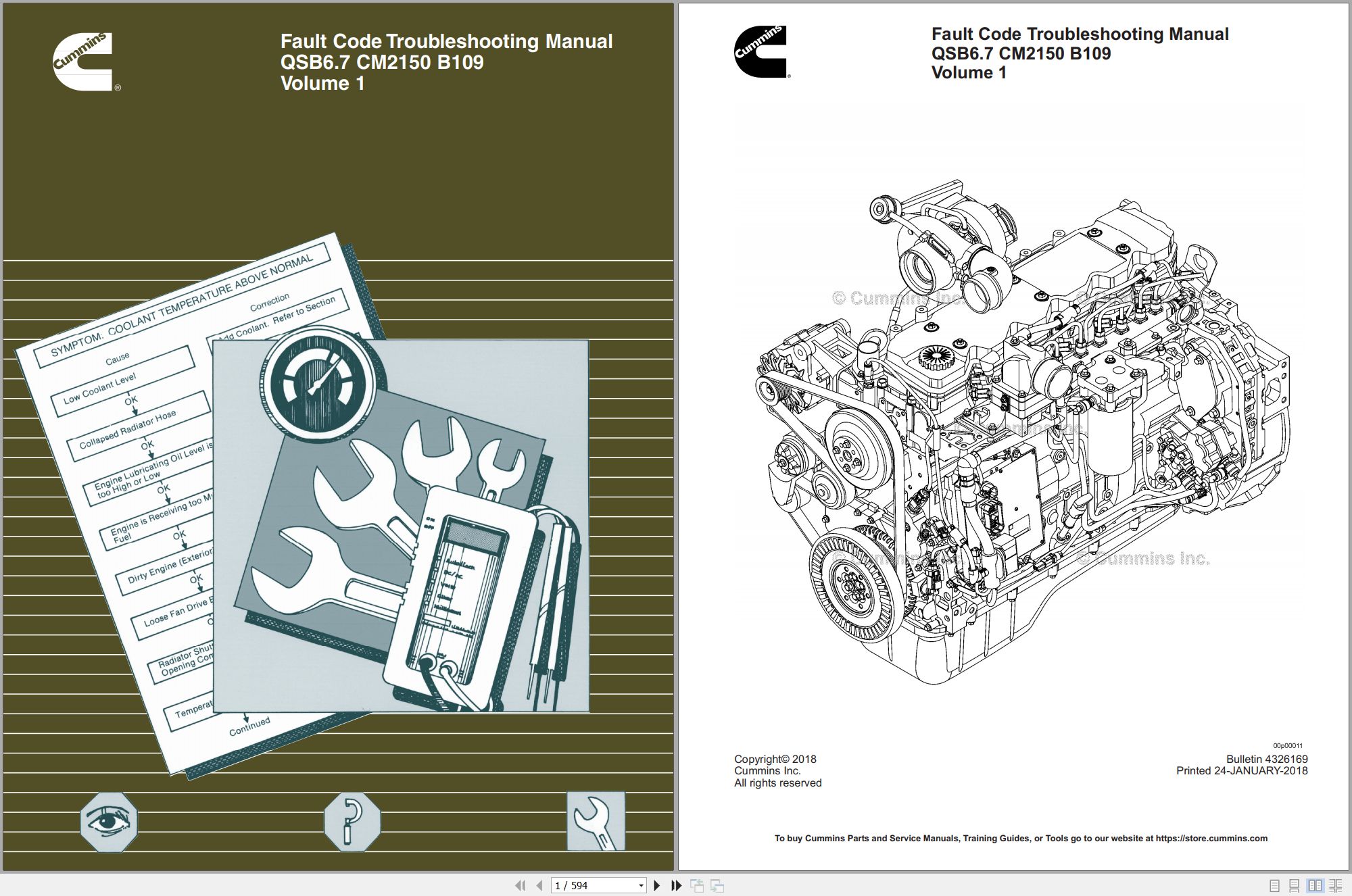 Cummins Engine QSB6.7 CM2150 B109 Vol1 Fault Code Troubleshooting Manual 4326169 2018 (1)