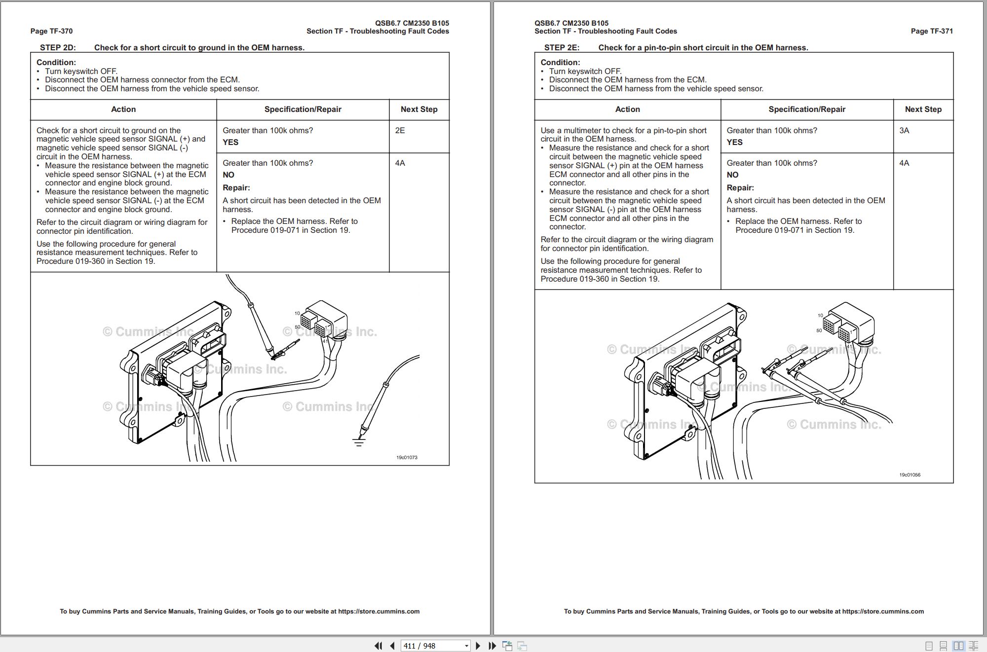 Cummins Engine QSB6.7 CM2350 B105 Vol1 Fault Code Troubleshooting Manual 4332777 2018 (2)