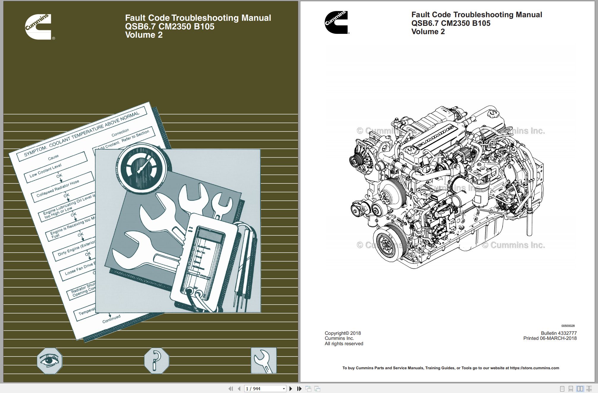 Cummins Engine QSB6.7 CM2350 B105 Vol2 Fault Code Troubleshooting Manual 4332777 2018 (1)
