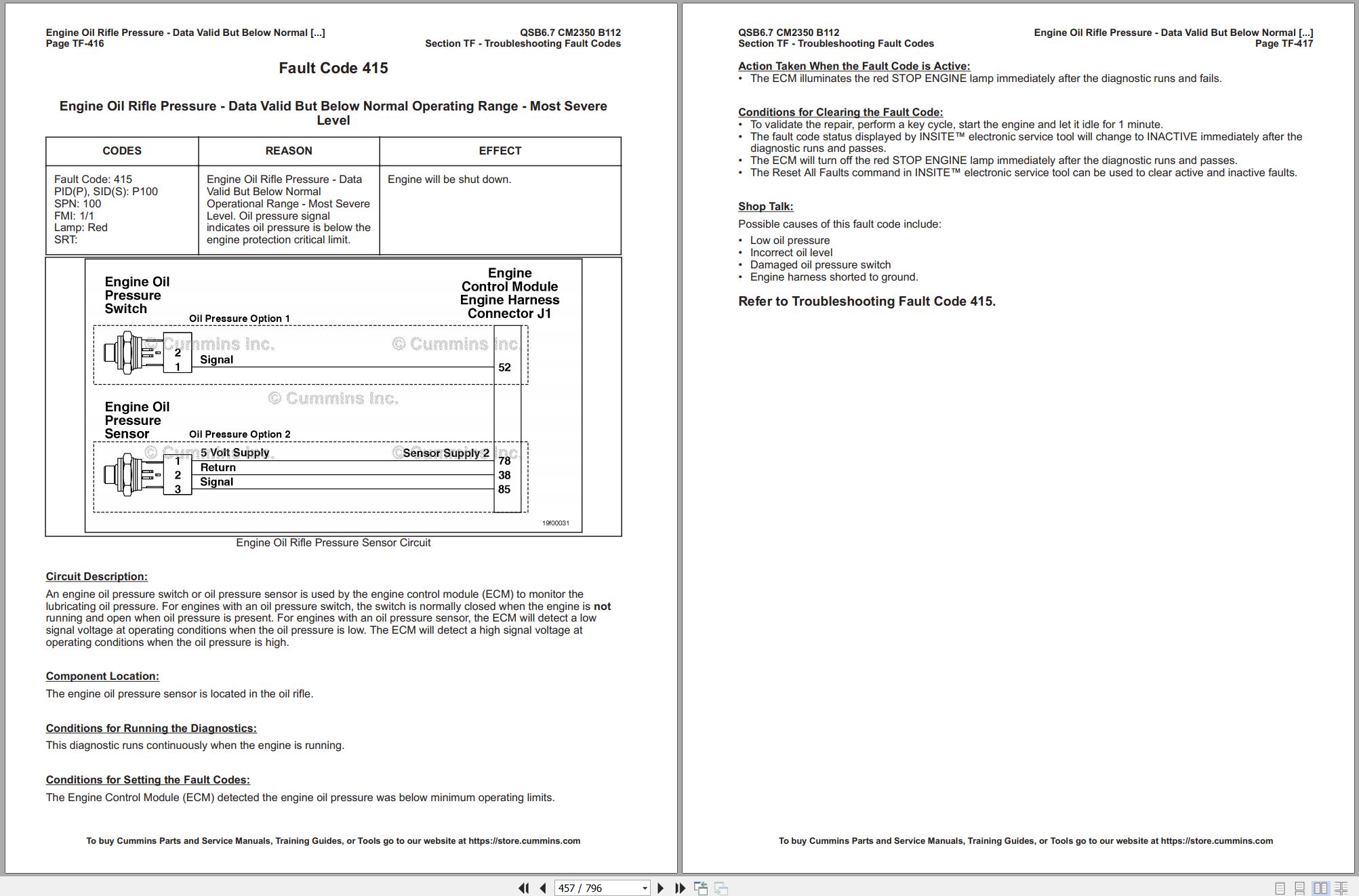 Cummins Engine QSB6.7 CM2350 B112 Vol1 Fault Code Troubleshooting Manual 4358501 2017 (2)