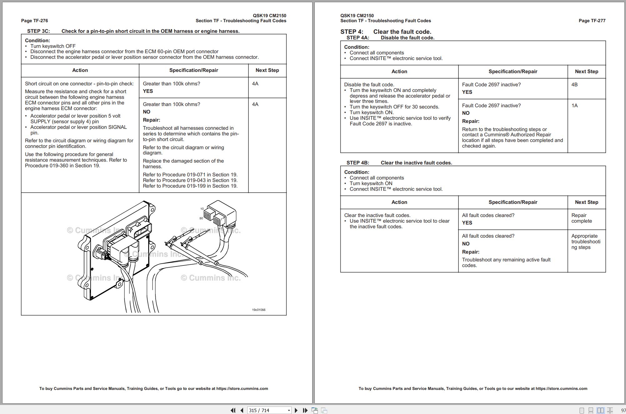 Cummins Engine QSK19 CM2150 Vol2 Troubleshooting Repair Manual 4022094 2016 (2)
