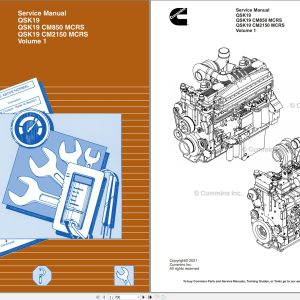 Cummins Engine QSK19 QSK19 CM850 MCRS QSK19 CM2150 MCRS Vol1 Service Manual 4021592 2021 (1)